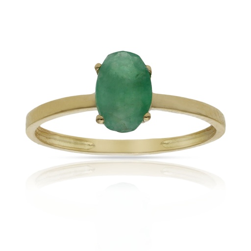 SORTIJA ORO 18KL ESMERALDA FINA