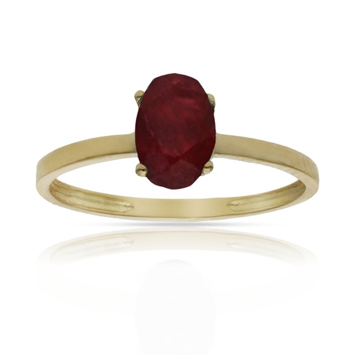 SORTIJA ORO 18KL RUBI FINO