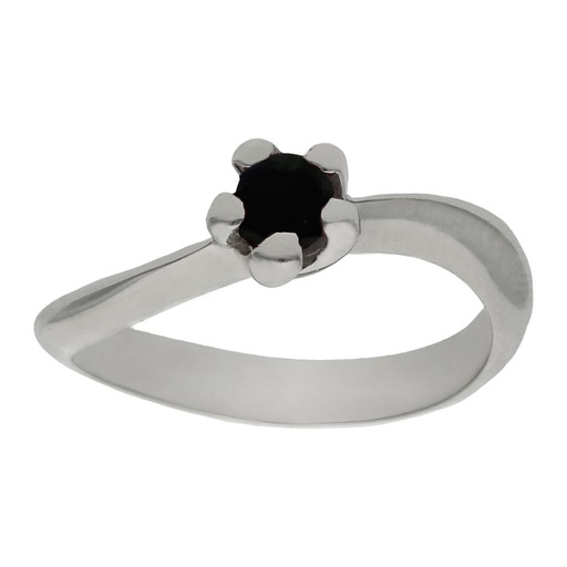 SORTIJA ORO BLANCO 18KL ZAFIRO FINO