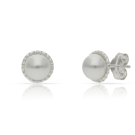 [AG1690] PENDIENTES PLATA 925MM PERLAS - 7.50MM