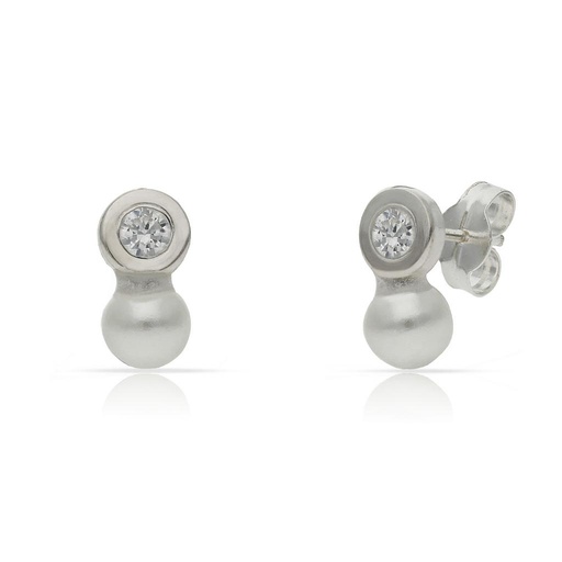 [AG1667] PENDIENTES PLATA 925MM PERLAS