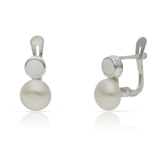 [AG1675] PENDIENTES PLATA 925MM PERLAS