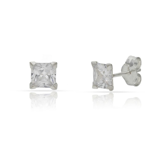 [AG1713] PENDIENTES PLATA 925MM CUADRADO - 5x5MM