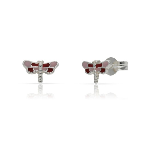 [AG1723] PENDIENTES PLATA 925MM LIBELULA ESMALTADA - 5x7.50MM