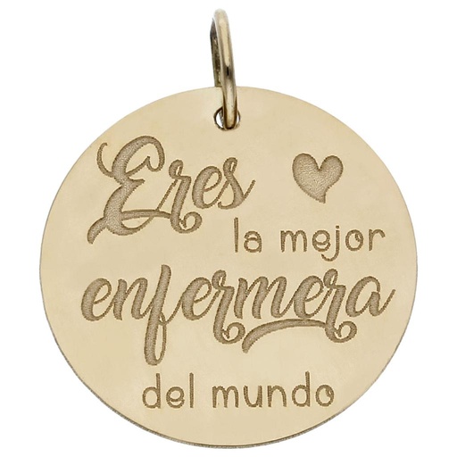 [HT336] MI HISTORIA - ABALORIO ORO 18KL ENFERMERA