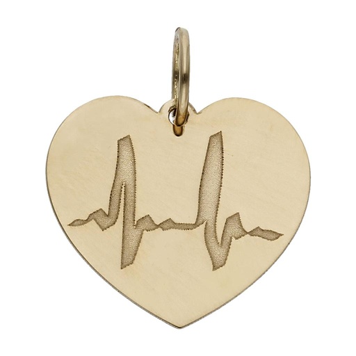 [HT334] MI HISTORIA - ABALORIO ORO 18KL LATIDO