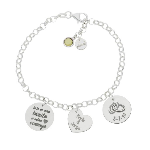 [AG3221] PULSERA MI HISTORIA PLATA 925MM CONMIGO