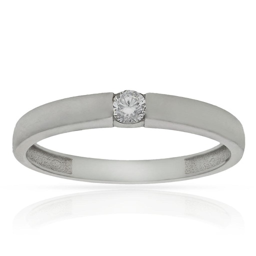 SORTIJA ORO BLANCO 18KL CIRCONITAS