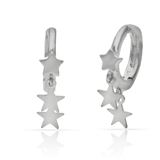 [AG1627] AROS PLATA 925MM ESTRELLAS