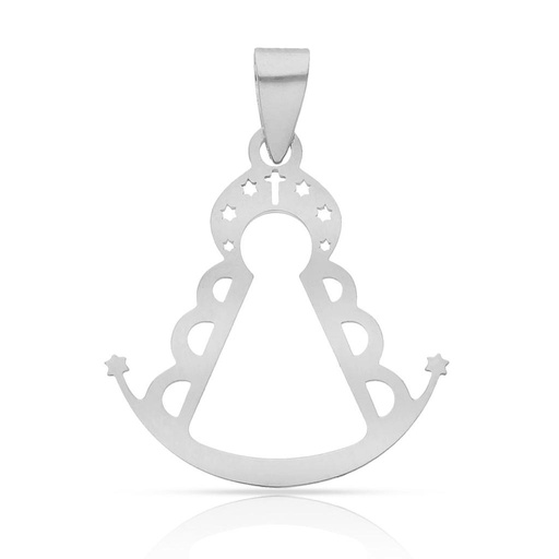 [AG685] COLGANTE  PLATA DE LEY VIRGEN DEL ROCIO - 19x20MM