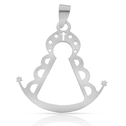 [AG684] COLGANTE PLATA DE LEY VIRGEN DEL ROCIO - 24x25MM