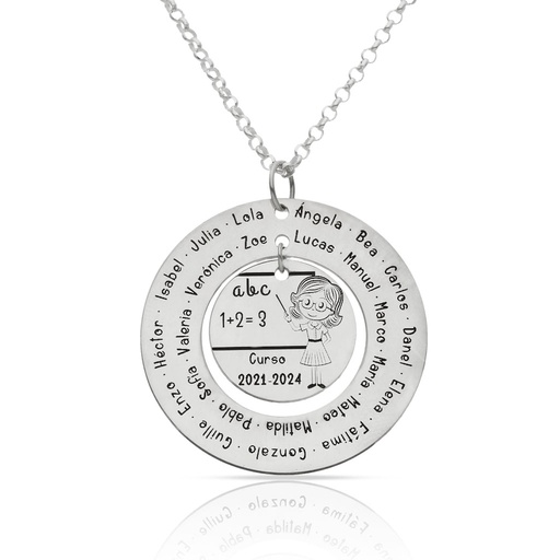 [AG2111] GARGANTILLA PLATA 925MM MAESTRA - 30MM