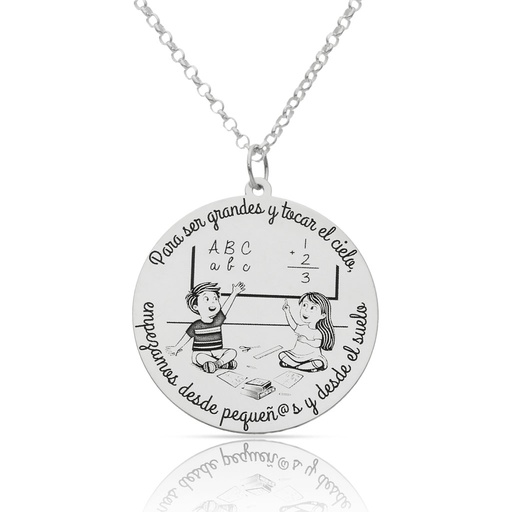 [AG2108] GARGANTILLA PLATA 925MM CRECER - 28MM