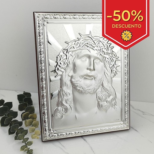 [8008P] CUADRO CRISTO BILAMINADO - 16x20 CM