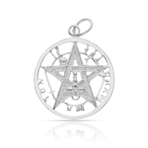[AG688] COLGANTE PLATA 925MM TETRAGRAMATON - 20MM