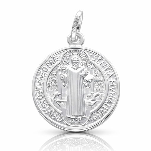 [AG4036] MEDALLA PLATA 925MM SAN BENITO - 18MM