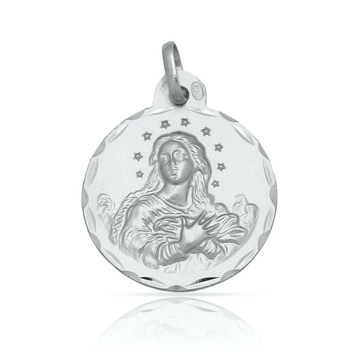 [AG4053] MEDALLA PLATA 925MM V. DE LA PURISIMA - 17MM