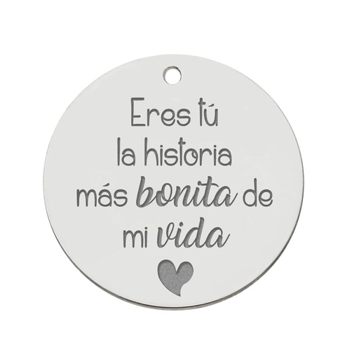 [AG3153] MI HISTORIA - ABALORIO PLATA 925MM HISTORIA MAS BONITA