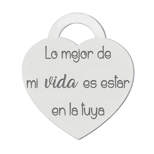 [AG3149] MI HISTORIA - ABALORIO PLATA 925MM LO MEJOR DE MI VIDA