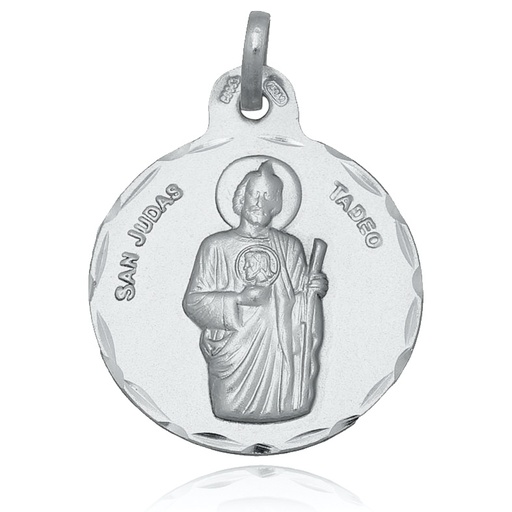 [AG4083] MEDALLA PLATA 925MM SAN JUDAS TADEO - 21MM
