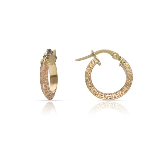 [A513] AROS ORO 18KL GRECA - 10MM