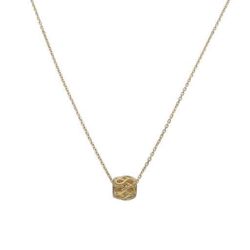 [G202] GARGANTILLA ORO 18KL BOLA INFINITOS