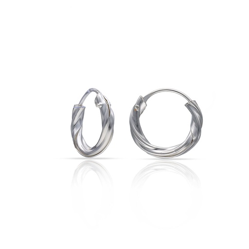 [AG1023] AROS PLATA 925MM TRENZADOS - 9MM