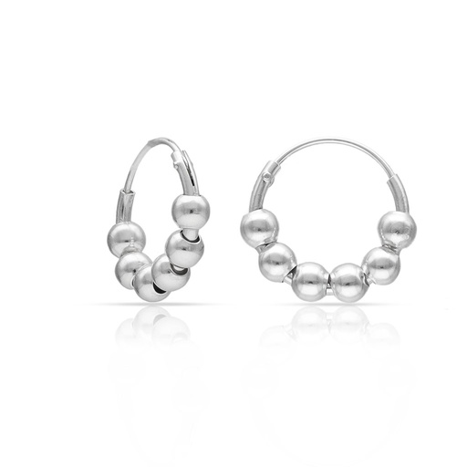 [AG1027] AROS PLATA 925MM BOLAS - 10MM