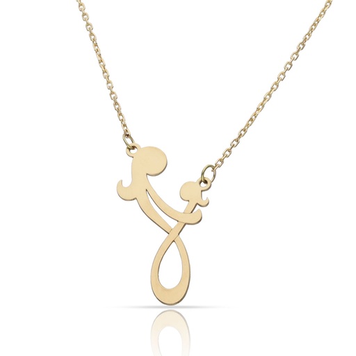 [G1130] GARGANTILLA ORO 18KL MADRE + HIJA