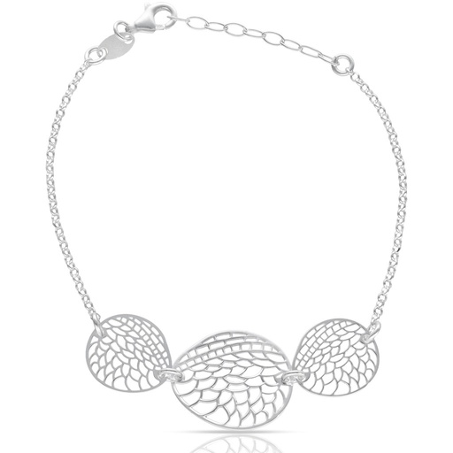 [AG9030] PULSERA PLATA 925MM OVAL CALADO