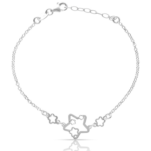 [AG9003] PULSERA PLATA 925MM ESTRELLAS