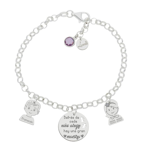 [AG3241] PULSERA MI HISTORIA PLATA 925MM GRAN MAESTRA
