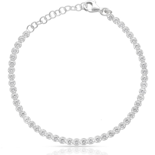 [AG9037] PULSERA PLATA 925MM RIVIERE - 3MM