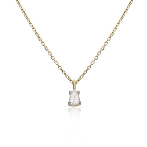 [G1150] GARGANTILLA ORO 18KL LAGRIMA