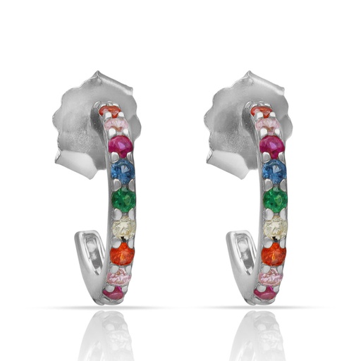 [AG1832] AROS PLATA 925MM PIEDRAS ARCOIRIS