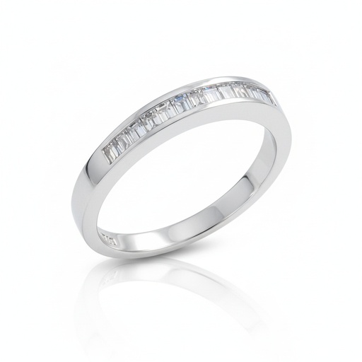 SORTIJA ORO BLANCO 18KL DIAMANTES - STOCK