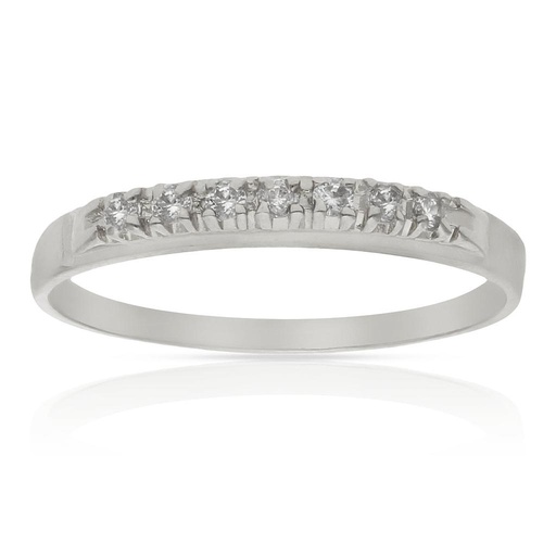 SORTIJA ORO BLANCO 18KL DIAMANTES - STOCK