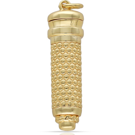 [AG8032] GUARDACENIZAS PLATA CHAPADA EN ORO CILINDRO - 9x32MM