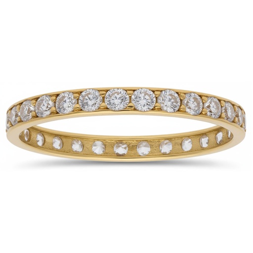 SORTIJA ORO 18KL INFINITY CIRCONITAS - 2.50MM