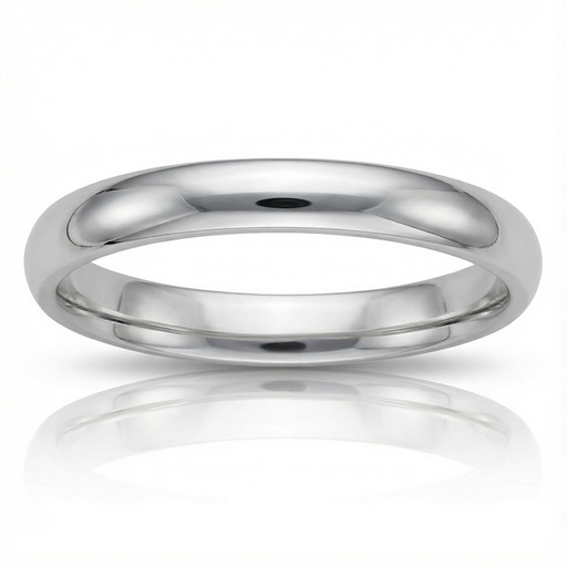 ALIANZA PLATA 925MM MEDIA CAÑA - 3MM