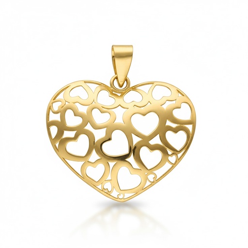 [G1168] COLGANTE ORO 18KL CORAZON - 23x20MM