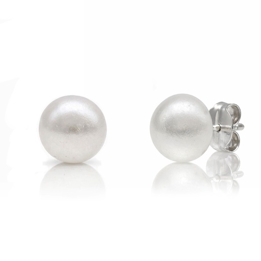 [AG1840] PENDIENTES PLATA 925MM MEDIAS PERLAS - 8MM