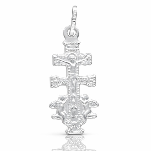 [AG8053] CRUZ PLATA 925MM CARAVACA - 12x28MM