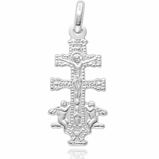 [AG8052] CRUZ PLATA 925MM CARAVACA - 15x36MM