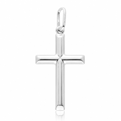 CRUZ PLATA 925MM PALO LISO - 20x38MM