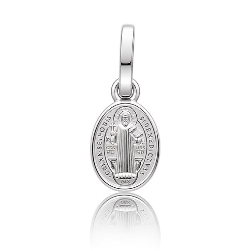 MEDALLA PLATA 925MM SAN BENITO OVAL - 6x10MM
