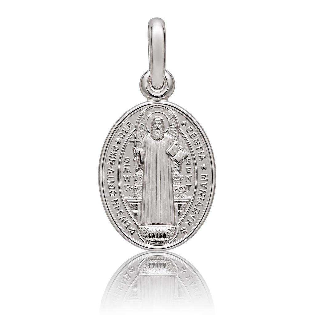MEDALLA PLATA 925MM SAN BENITO OVAL - 10x16MM
