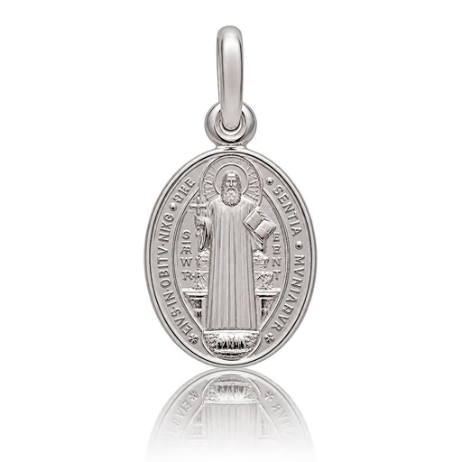 MEDALLA PLATA 925MM SAN BENITO OVAL - 10x16MM